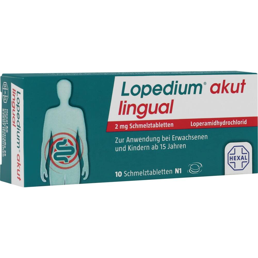 Lopedium akut lingual 10 St Schmelztabletten