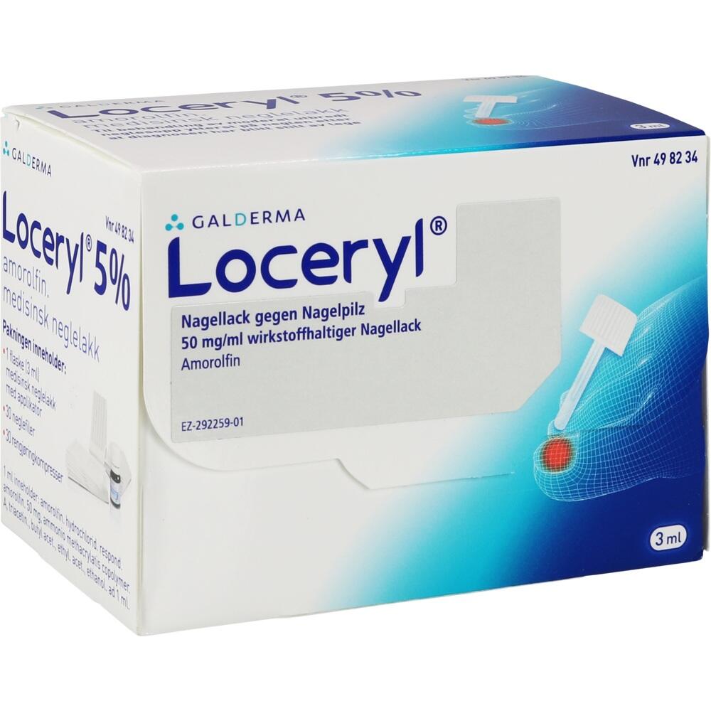 Loceryl Nagellack GEGEN NAGELPILZ  1X3 ml Wirkstoffhaltiger Nagellack