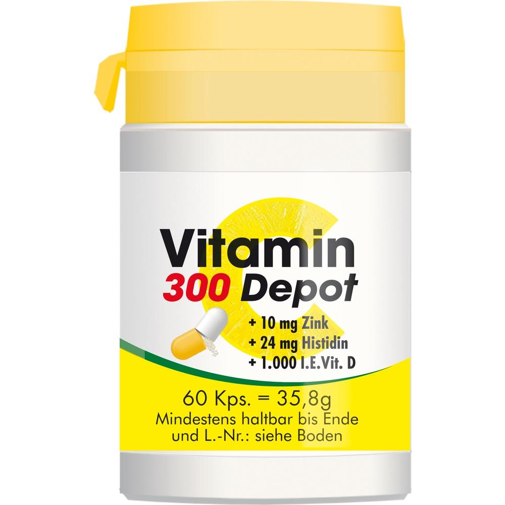 VITAMIN C 300 Depot+Zink+Histidin+D Kapseln 60 St Kapseln