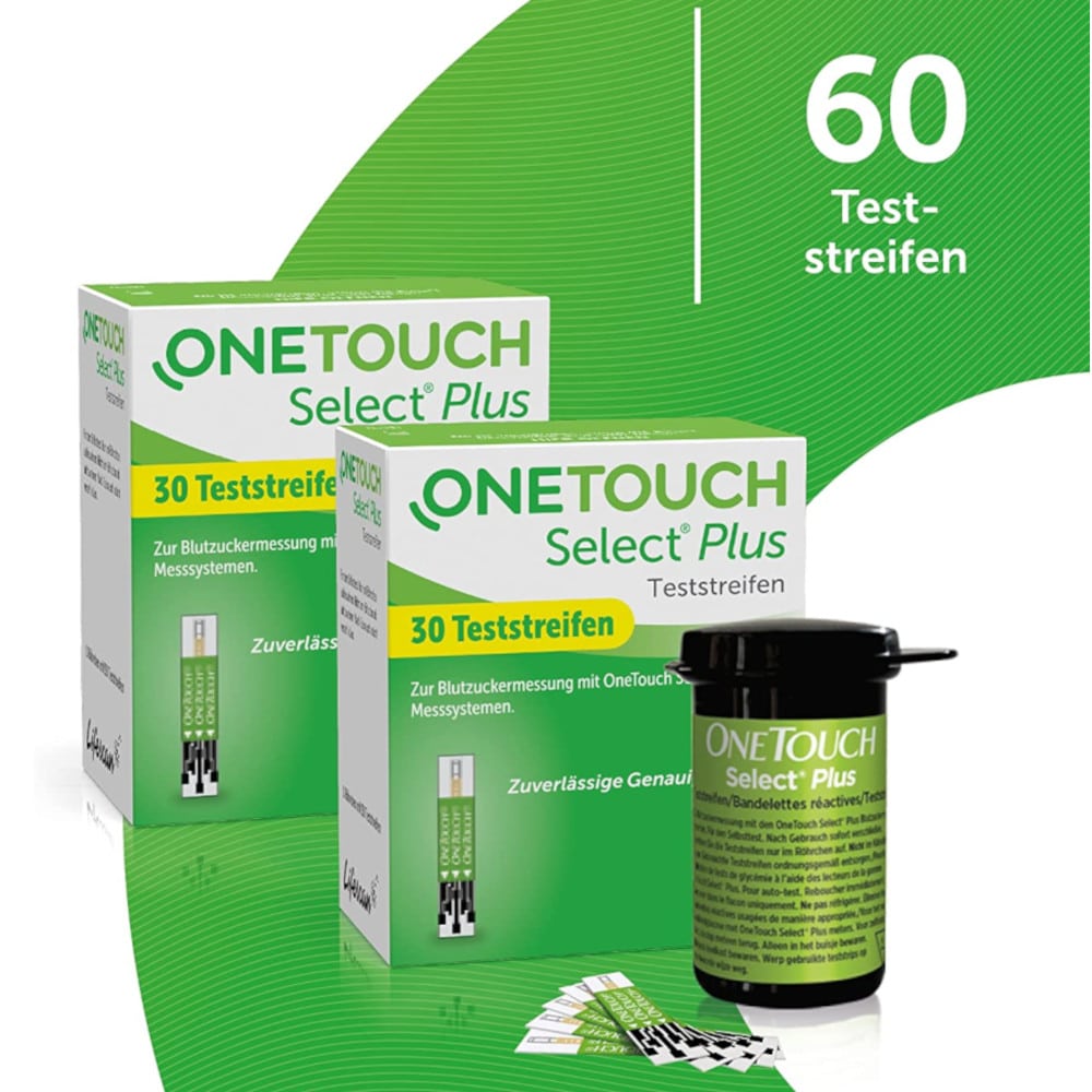 OneTouch Select Plus Teststreifen Doppelpack 2X30 St Teststreifen