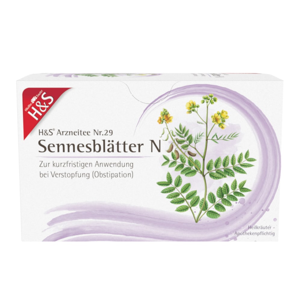 H&S Arzneitee Sennesblätter N Filterbeutel 20X1.0 g Filterbeutel