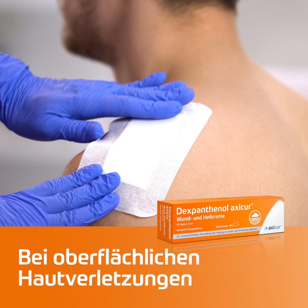 Dexpanthenol axicur Wund- und Heilcreme 50 mg/g  20 g Creme