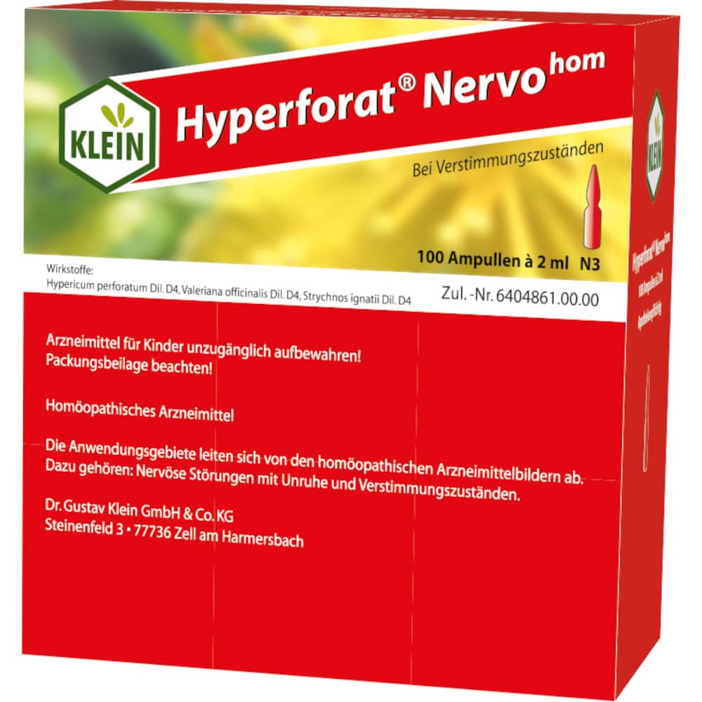 HYPERFORAT Nervohom Injektionslösung 100X2 ml Injektionslösung