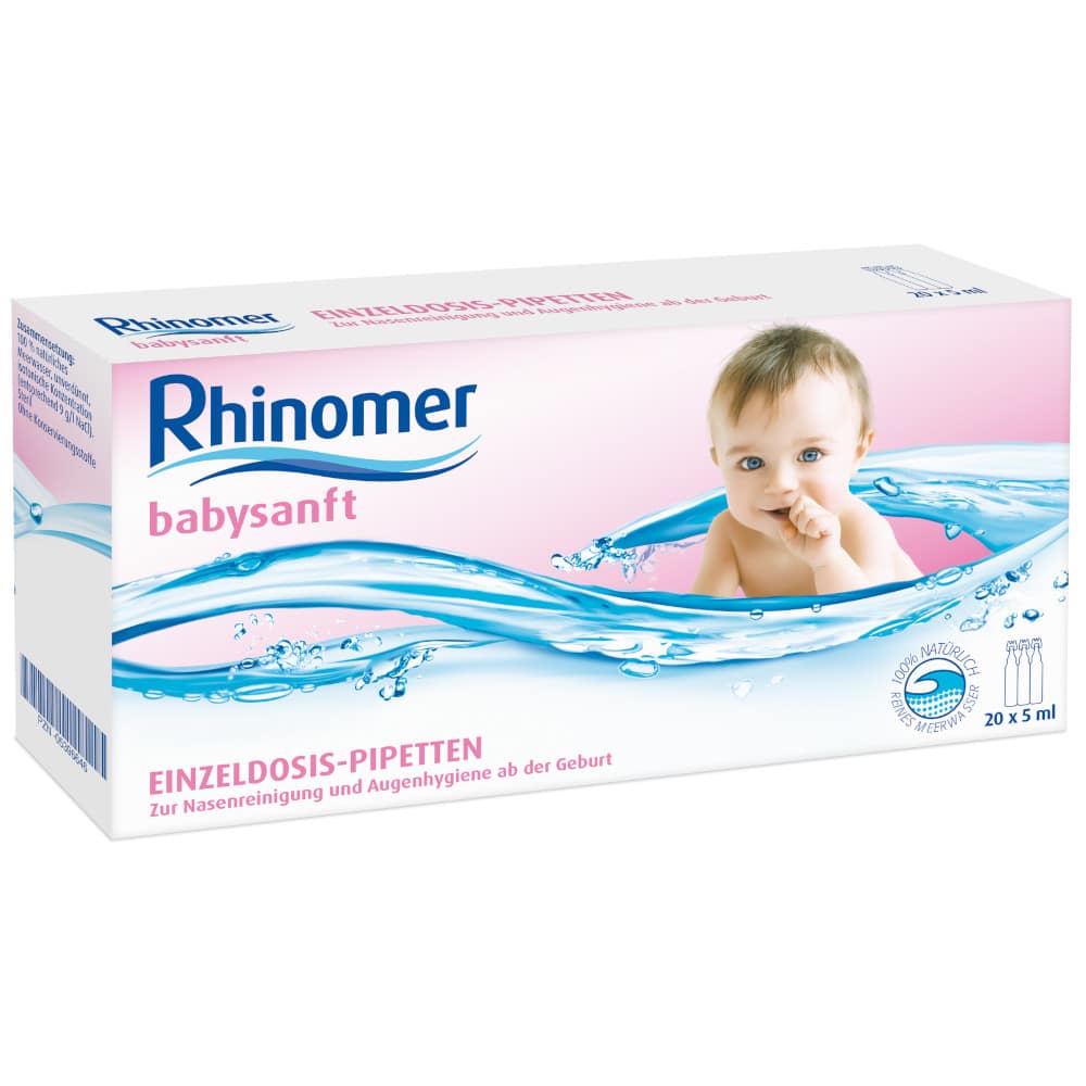 Rhinomer babysanft Meerwasser 5ml EINZELDOSIS-PIPETTEN 20X5 ml Einzeldosispipetten