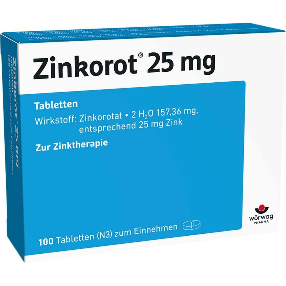 Zinkorot 25 mg 100 St Tabletten