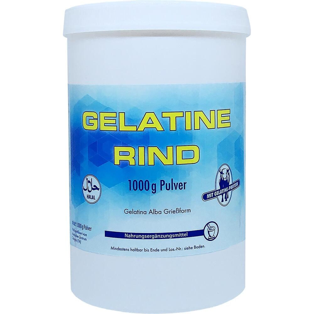 Gelatine Rind Pulver Halal 1000 g Pulver