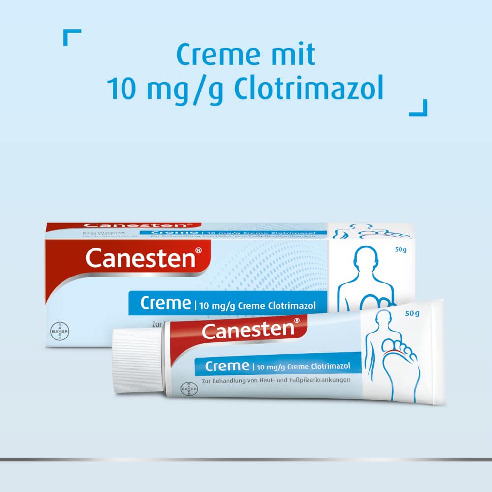 Canesten  gegen Pilzerkrankungen an Haut & Füßen 50 g Creme