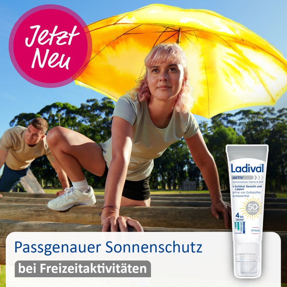 Ladival AKTIV Sonnenschutz Creme & Stift LSF 50+ 30 ml Creme