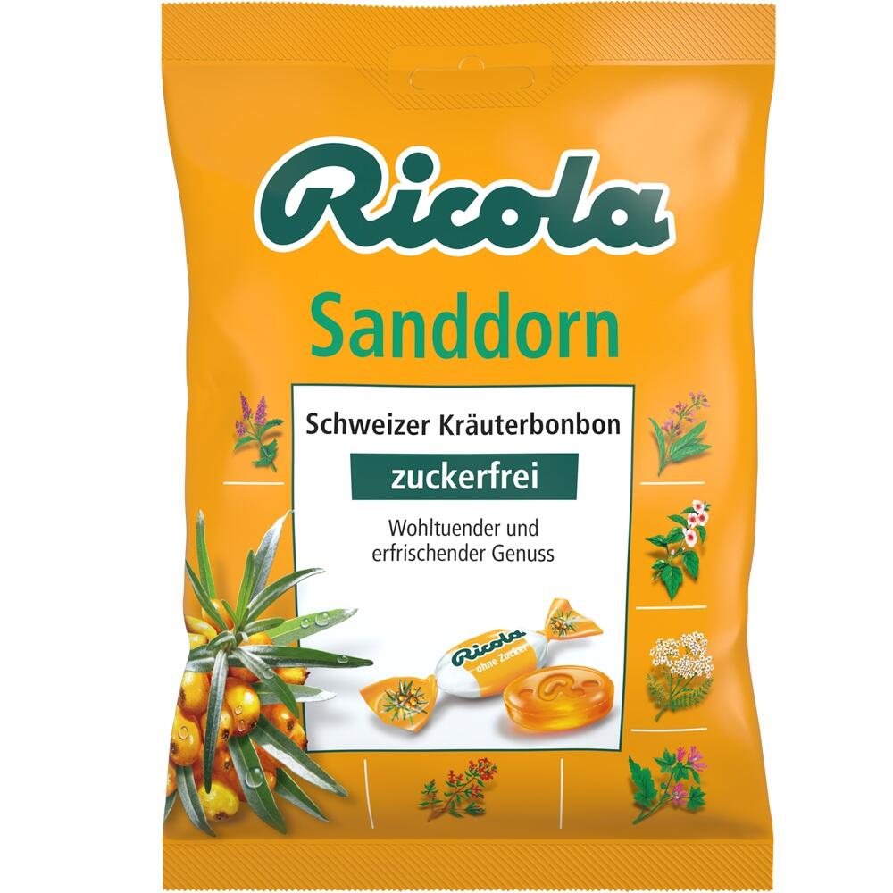Ricola Sanddorn Kräuterbonbon zuckerfrei 75 g Bonbons