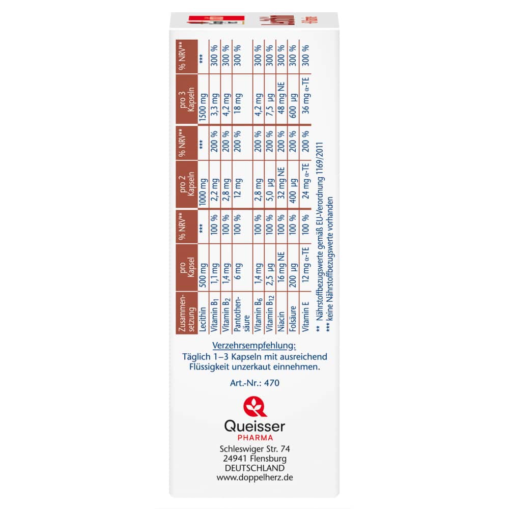 Doppelherz aktiv Lecithin +B-Vitamine  40 St Kapseln