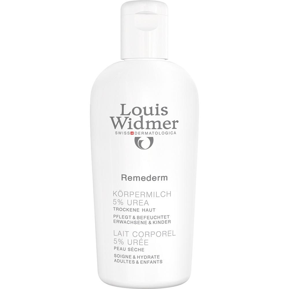 Louis Widmer Remederm KÖRPERMILCH 5% UREA leicht parfümiert 200 ml Milch
