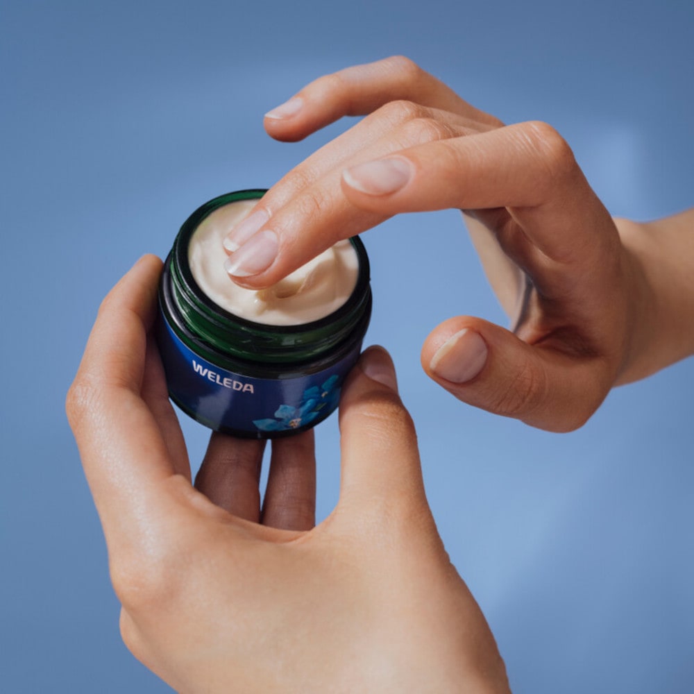 WELEDA Festigende Nachtpflege Blauer Enzian & Edelweiss 40 ml Nachtcreme