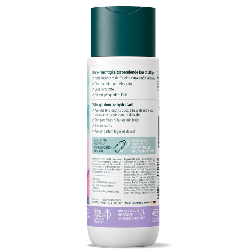 Kneipp CLEAN BEAUTY Bio Lotusblüte & Bio Jojoba 200 ml Duschgel