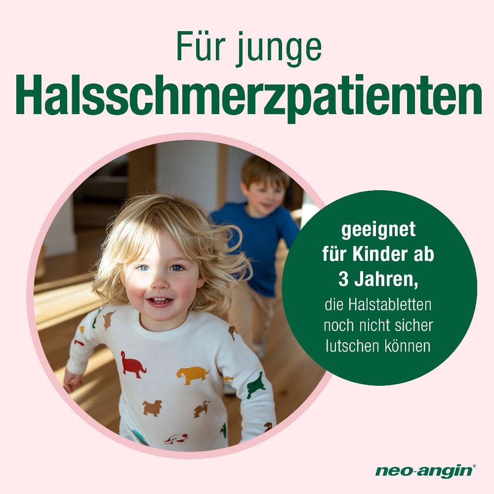 neo-angin junior HALSSCHMERZLUTSCHER für Kinder 8 St