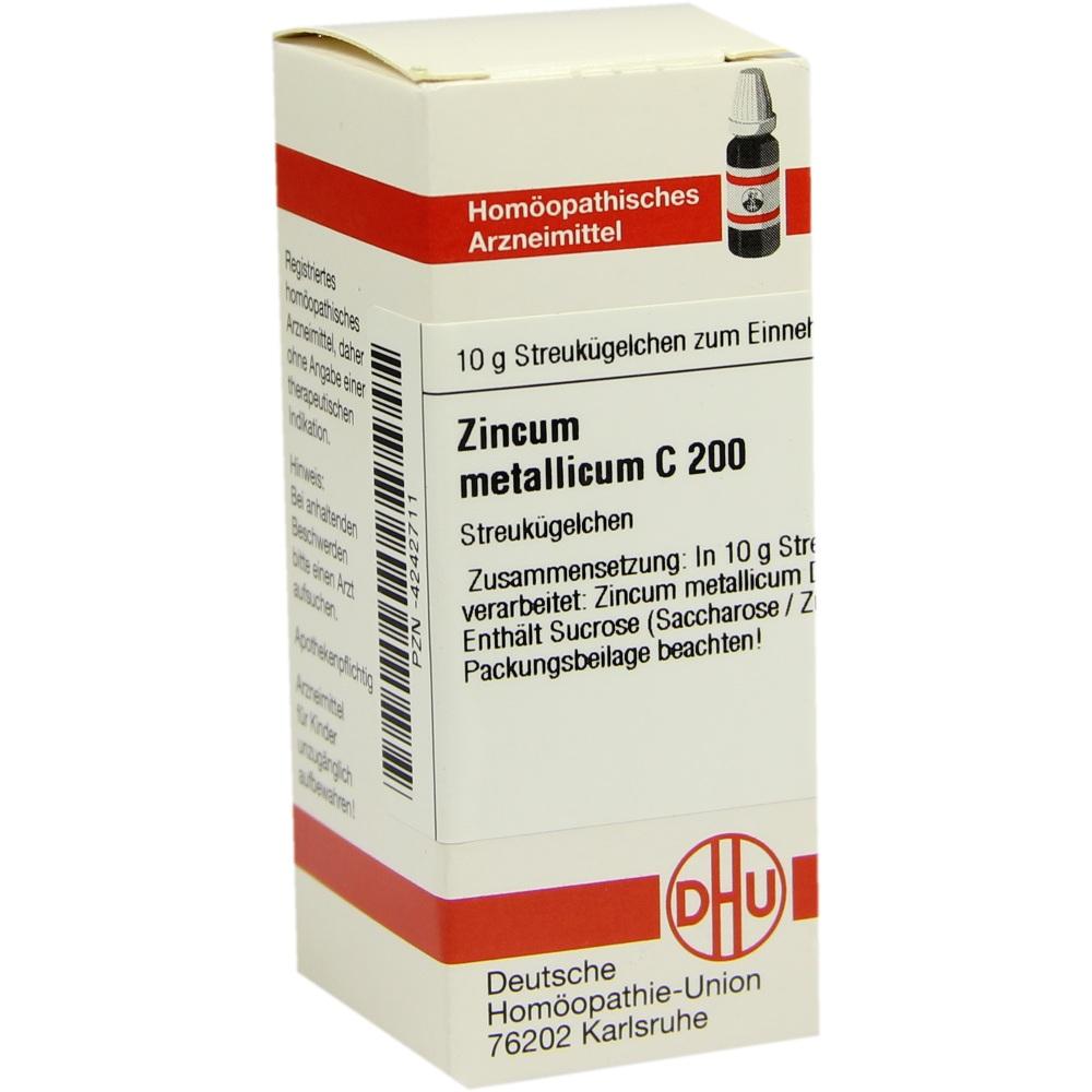 ZINCUM METALLICUM C 200 Globuli 10 g Globuli