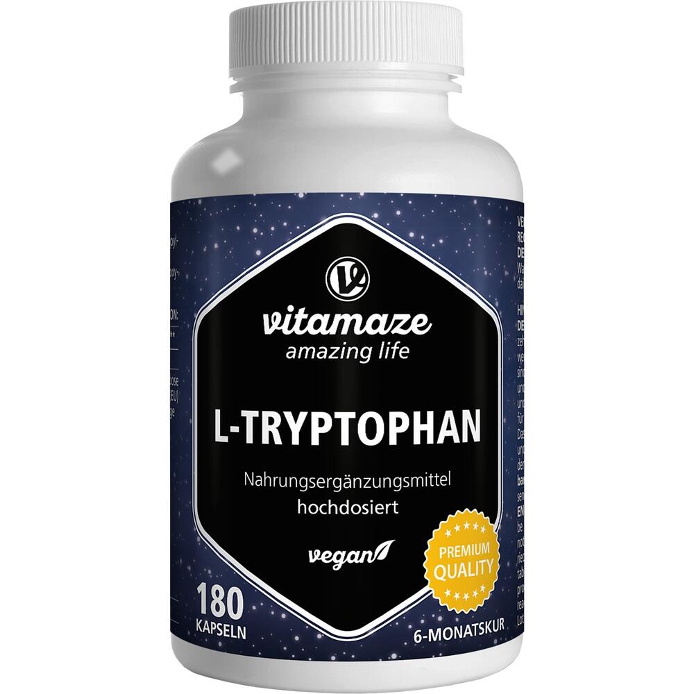 vitamaze L-TRYPTOPHAN 500 mg hochdosiert 180 St Kapseln