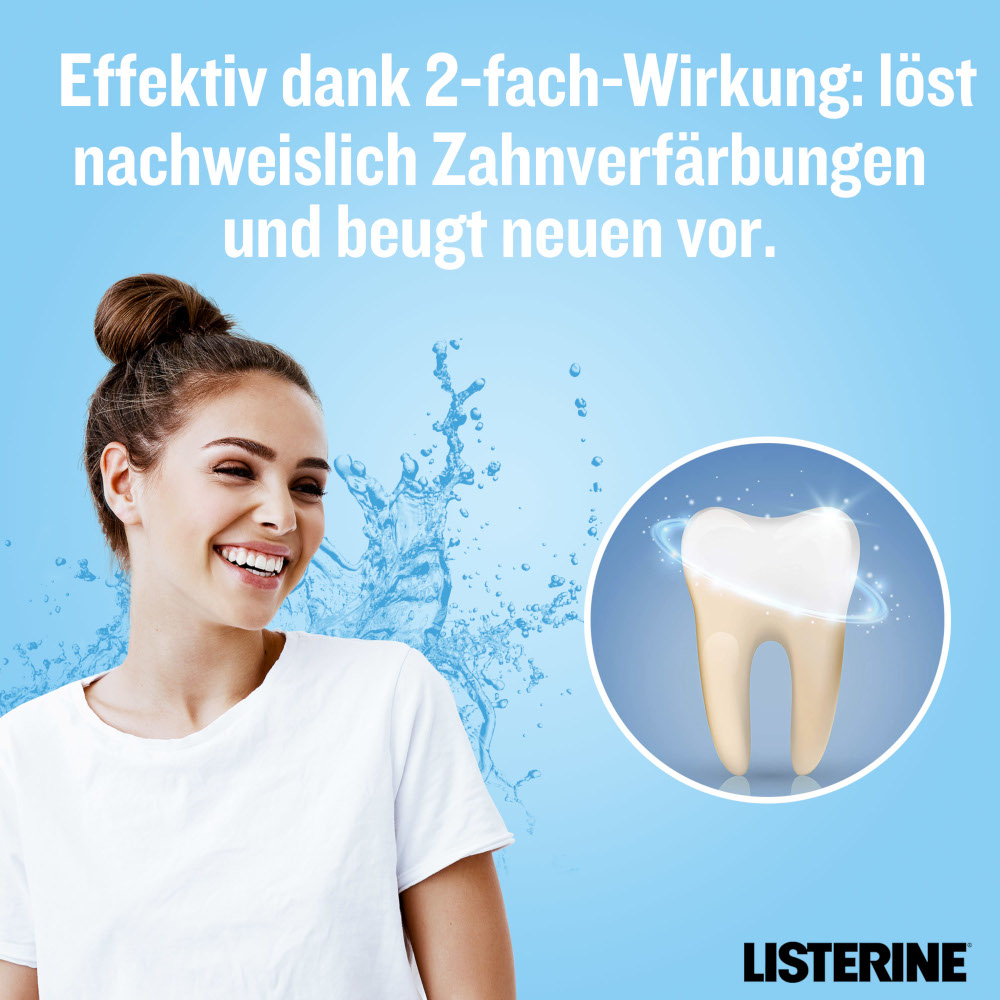 LISTERINE Advanced White Tägliche Mundspülung 600 ml Lösung LISTERINE Advanced White Tägliche Mundspülung 600 ml Lösung