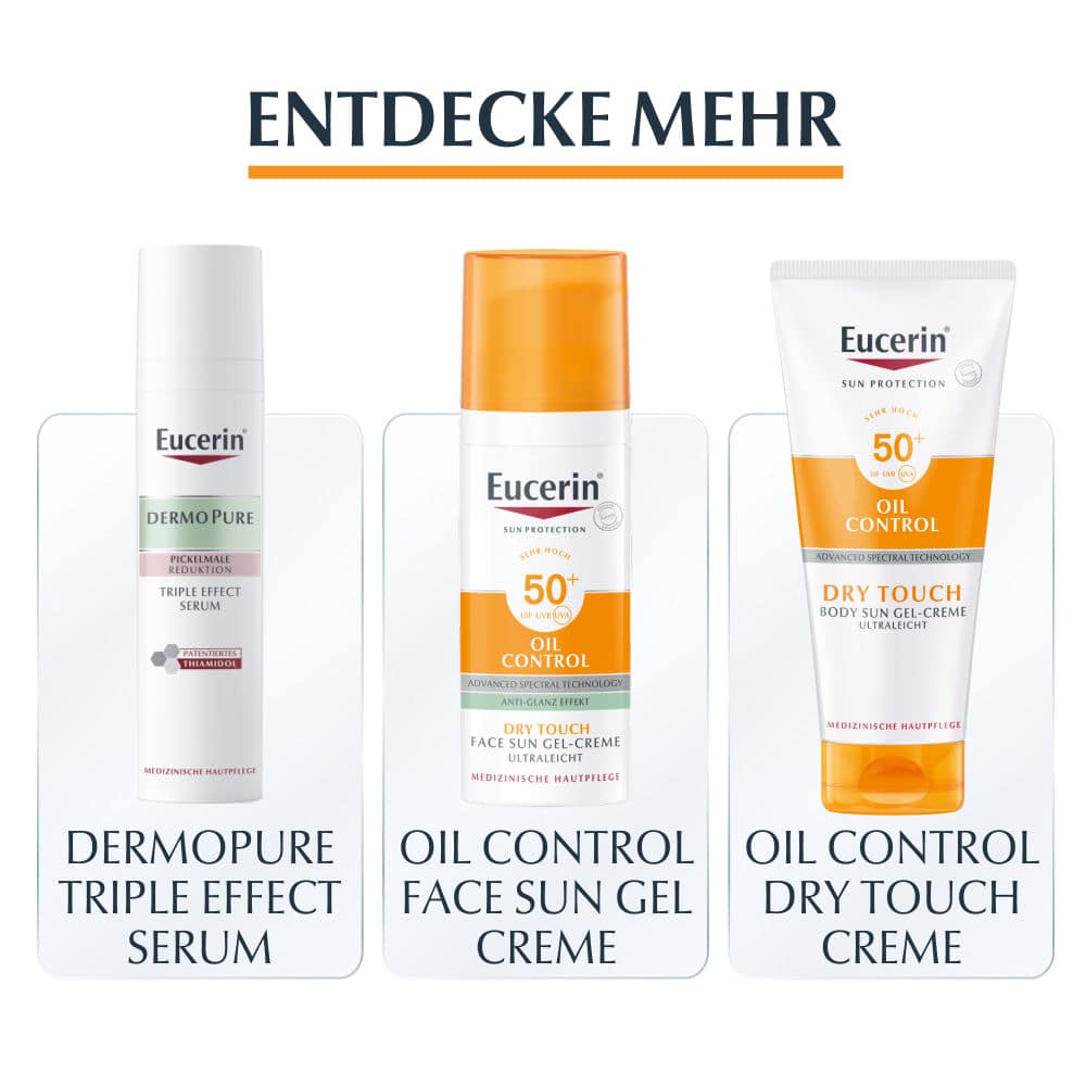 Eucerin OIL CONTROL TINTED FACE SUN GEL CREME LSF 50+ HELL 50 ml Creme