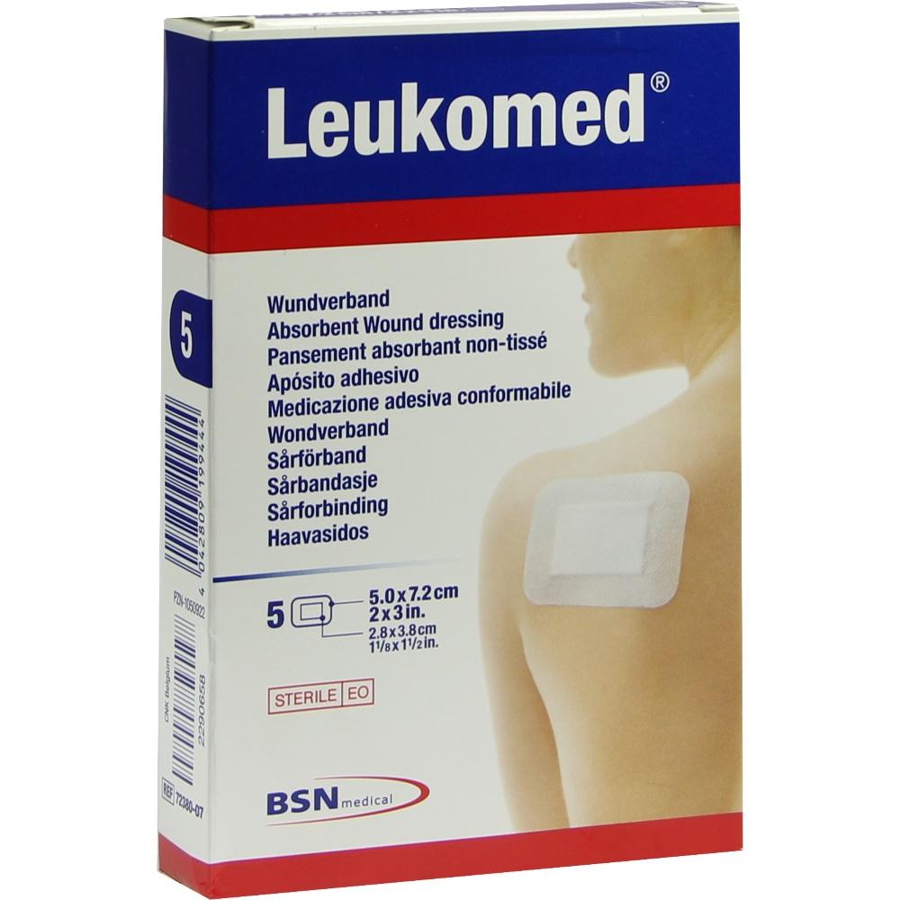 LEUKOMED sterile Pflaster 5x7,2 cm 5 St Pflaster