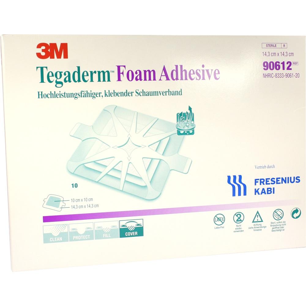 TEGADERM Foam Adhesive FK 14,3x14,3 cm 90612 10 St Verband