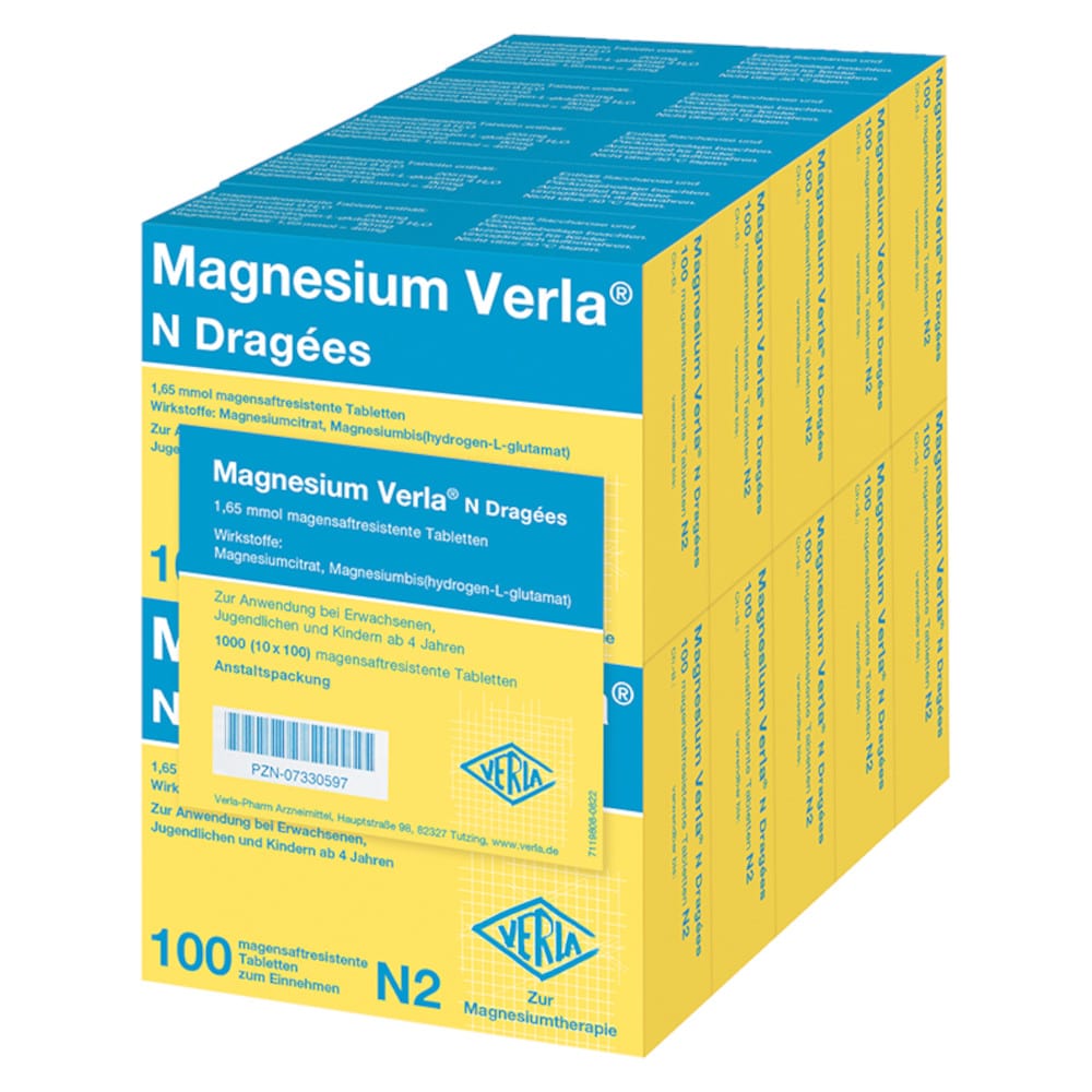 Magnesium Verla N Dragées  10X100 St Tabletten magensaftresistent