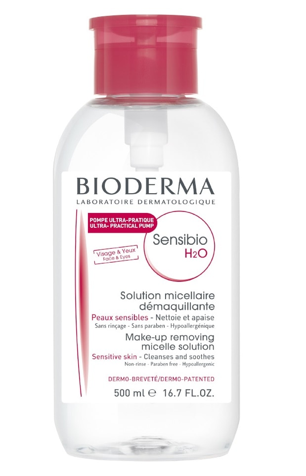 BIODERMA Sensibio H2O Pump - Sanft reinigendes Mizellenwasser bei empfindlicher Haut 500 ml 500 ml Lösung