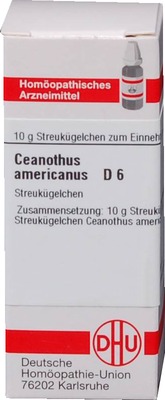 CEANOTHUS AMERICANUS D 6 Globuli 10 g Globuli