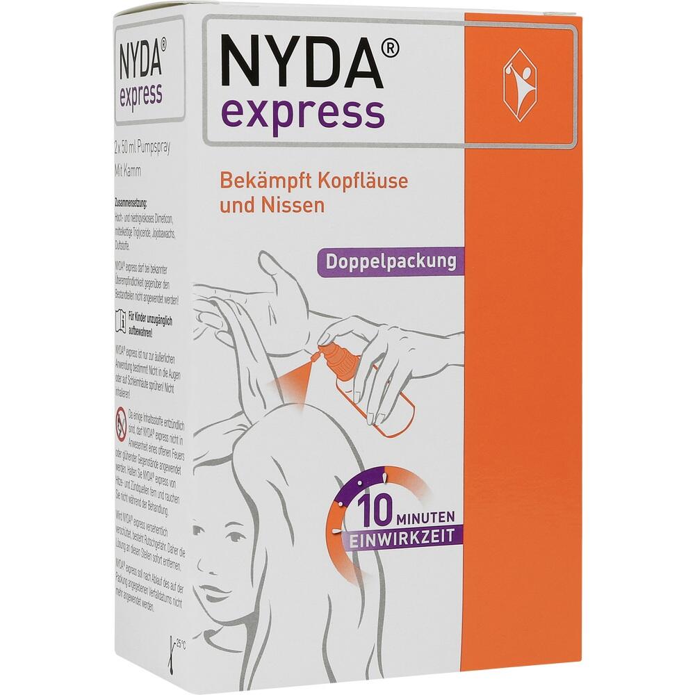 NYDA express gegen Läuse & Nissen 2x50ml 2X50 ml Pumplösung
