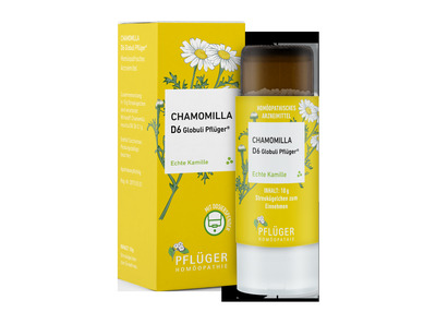 Chamomilla D6 Globuli Pflüger Dosierspender 10 g Globuli