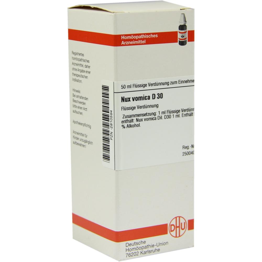 NUX VOMICA D 30 Dilution 50 ml Dilution