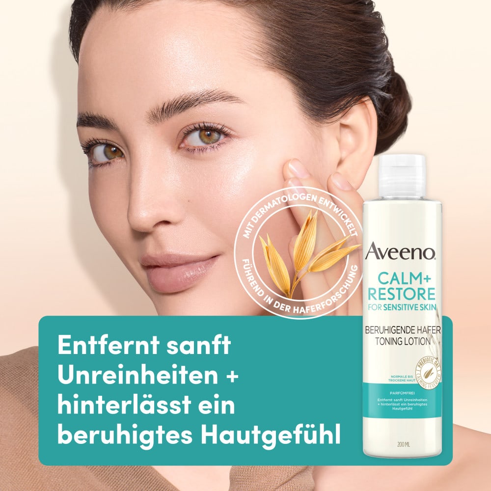 Aveeno CALM+RESTORE Beruhigende Hafer Toning Lotion 200 ml Lotion