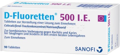 D-Fluoretten 500 I.E. 90 St Tabletten
