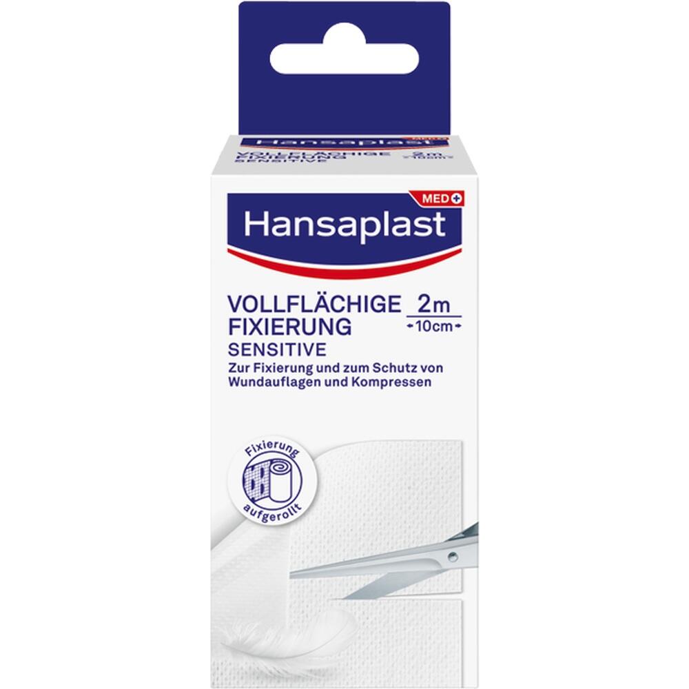 Hansaplast VOLLFLÄCHIGE FIXIERUNG SENSITIVE 10cm x 2m 1 St Pflaster