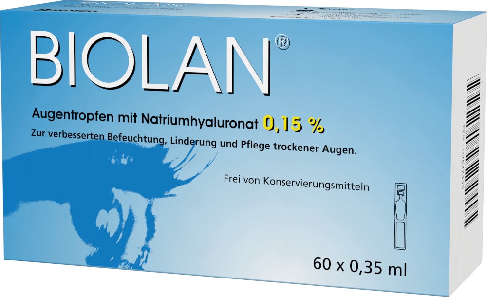 BIOLAN Augentropfen Einzeldosispipetten 60X0.35 ml Einzeldosispipetten