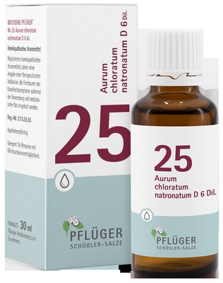 Schüßler-Salz Nr. 25 Aurum chloratum natronatum D6 30 ml Tropfen