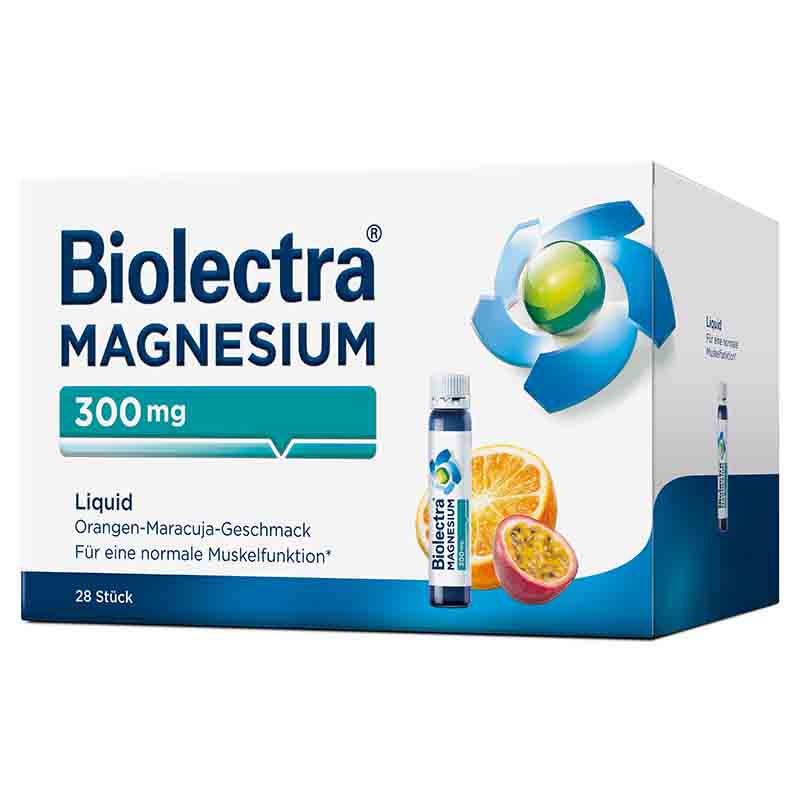 Biolectra MAGNESIUM 300mg Liquid Orange-Maracuja 28 St Liquidum