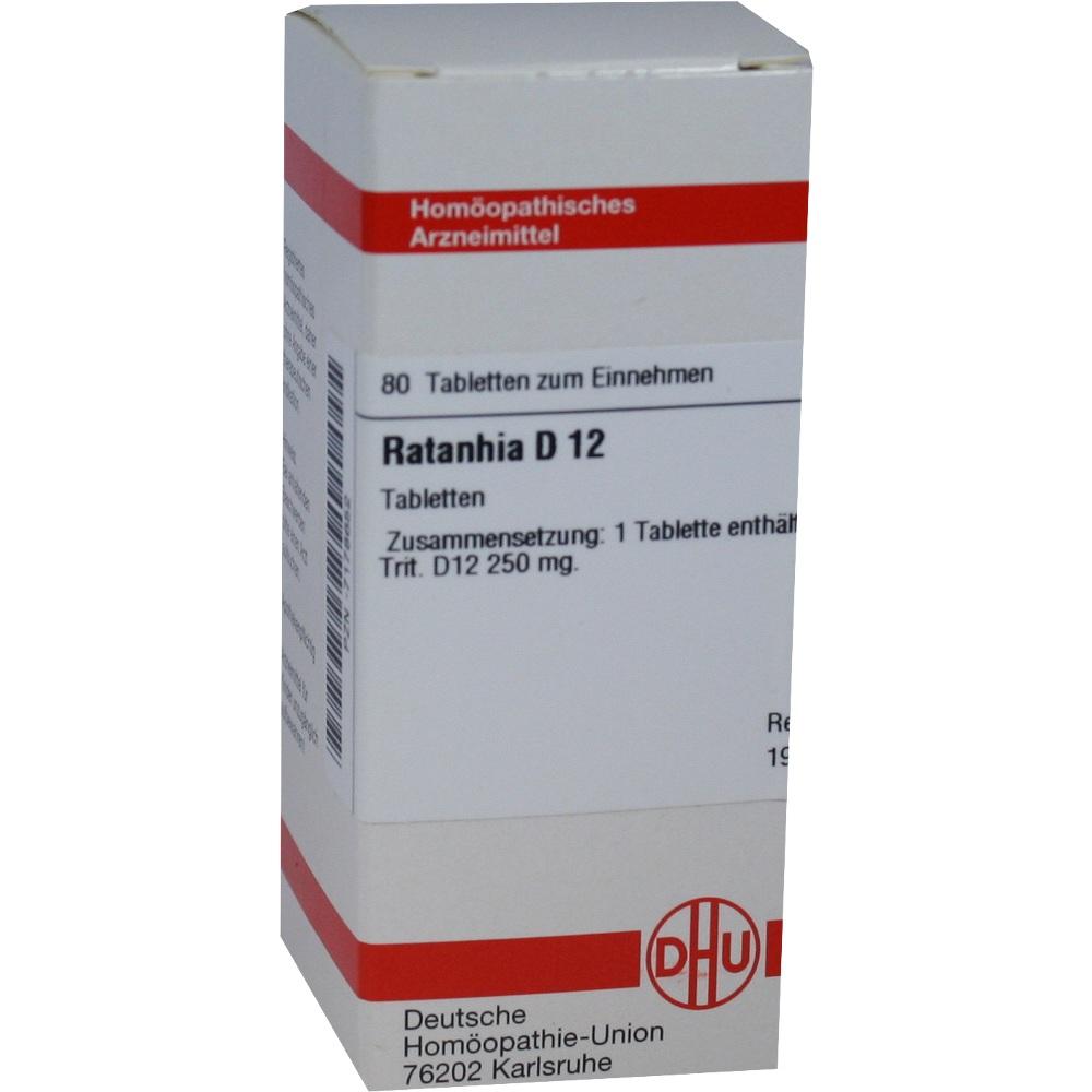 RATANHIA D 12 Tabletten 80 St Tabletten