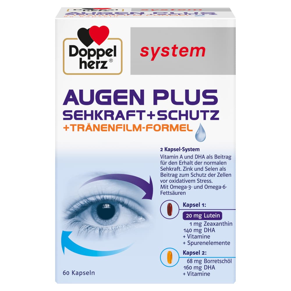 Doppelherz system AUGEN PLUS SEHKRAFT+SCHUTZ  60 St Kapseln