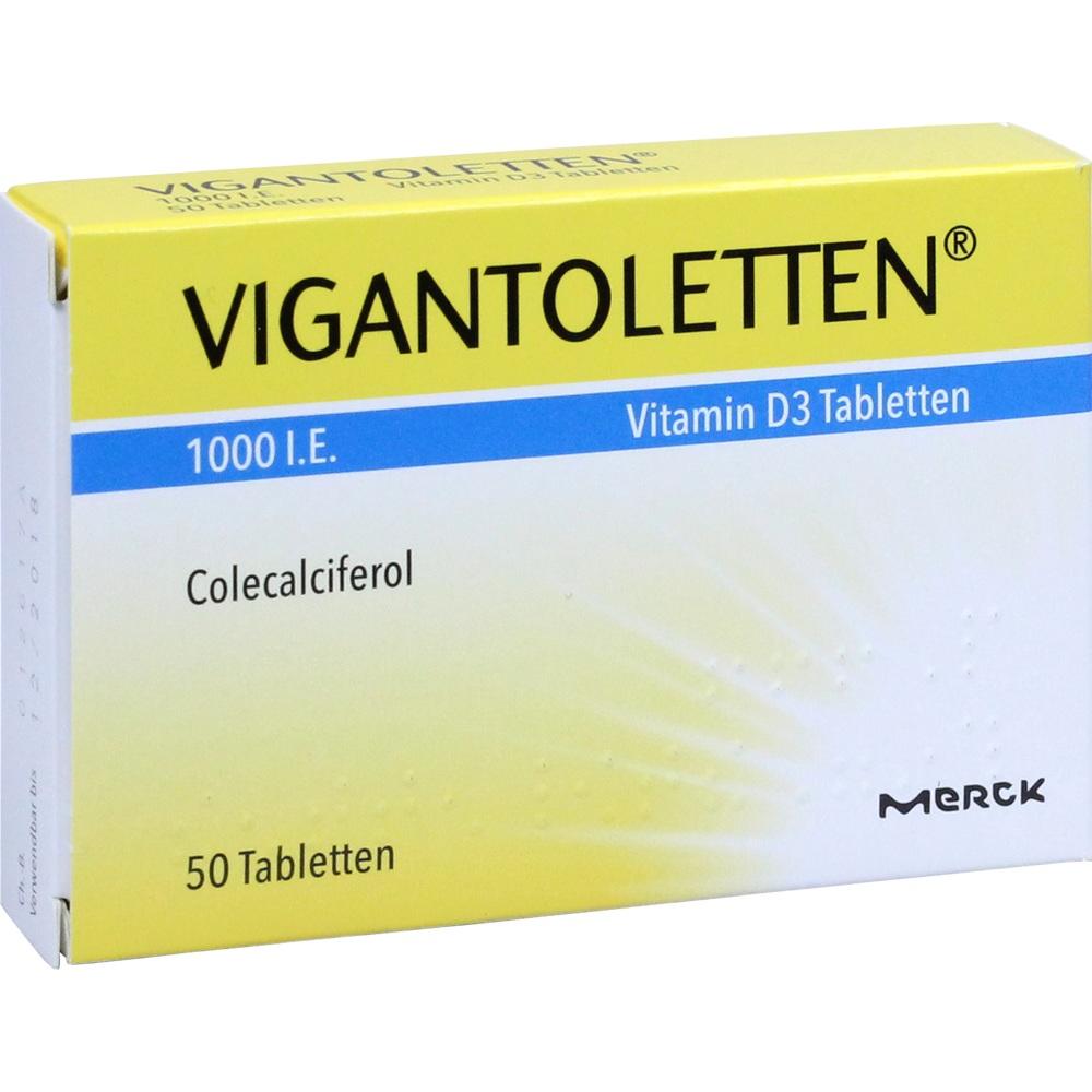 VIGANTOLETTEN 1.000 I.E. Vitamin D3 Tabletten 50 St Tabletten