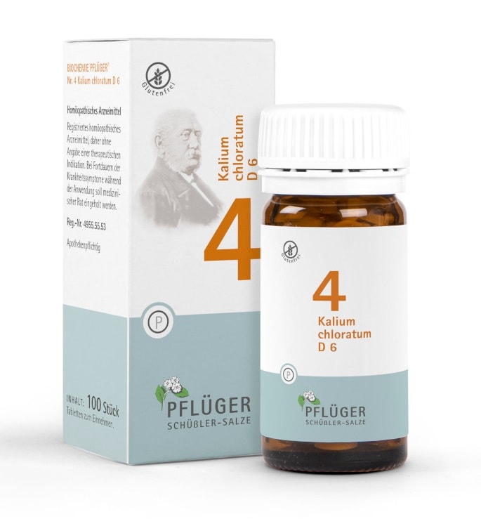 Schüßler-Salz Nr. 4 Kalium chloratum D6 100 St Tabletten