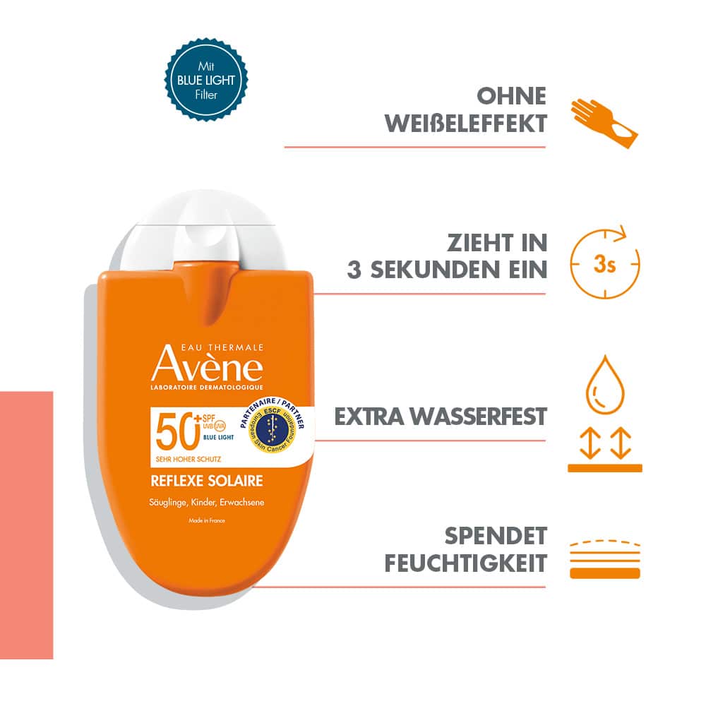 Avène REFLEXE SOLAIRE SPF 50+ + 3 € sparen* 30 ml Emulsion