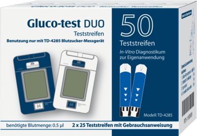 GLUCO TEST DUO Teststreifen 50 St Teststreifen