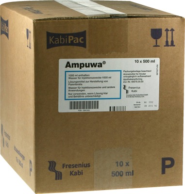 AMPUWA Plastikflasche Injektions-/Infusionslösung 10X500 ml Injektions-/Infusionslösung