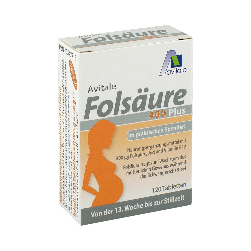 Avitale Folsäure 400 Plus 120 St Tabletten