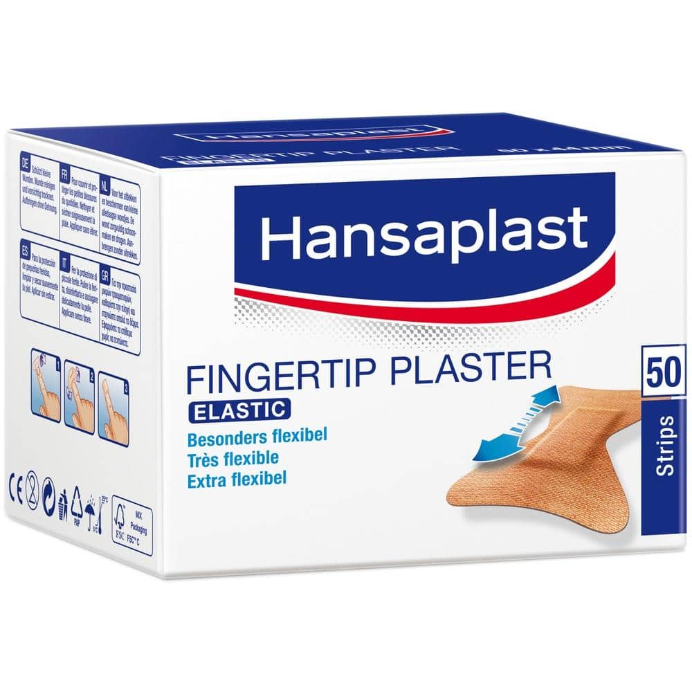 Hansaplast FINGERKUPPEN PFLASTER ELASTIC 50x44mm 50 St Pflaster