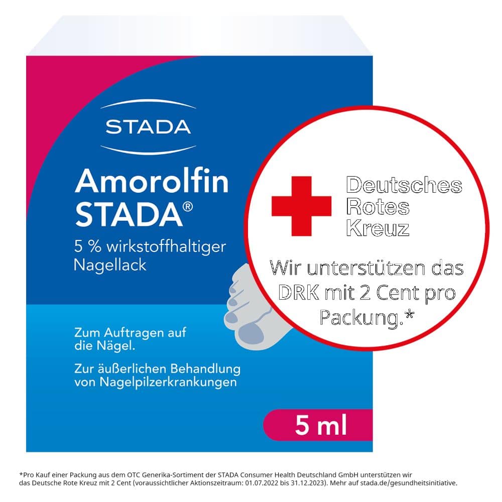 Amorolfin STADA 5% 5 ml Wirkstoffhaltiger Nagellack