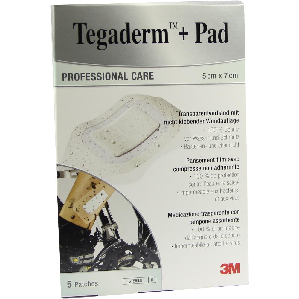 TEGADERM 3M Plus Pad 5x7 cm Fertigverb.3582NP 5 St Verband