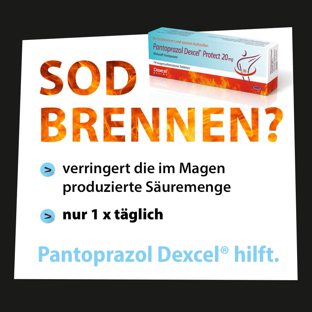 Pantoprazol Dexcel Protect 20mg 14 St Tabletten magensaftresistent