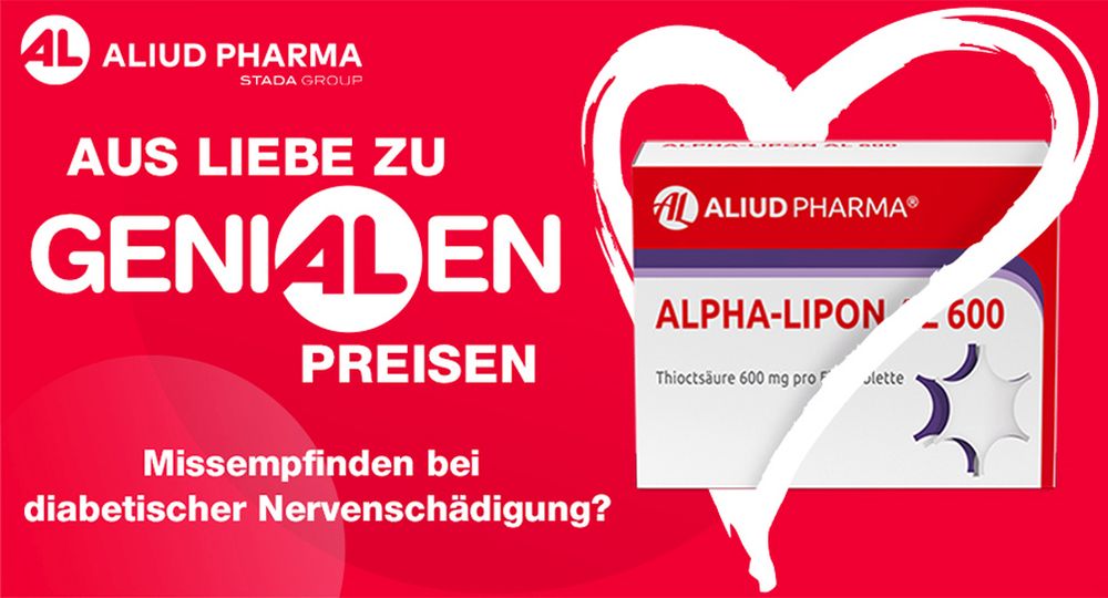 Alpha-Lipon AL 600 bei Missempfindungen bei diabetischer Nervenbeschädigung
