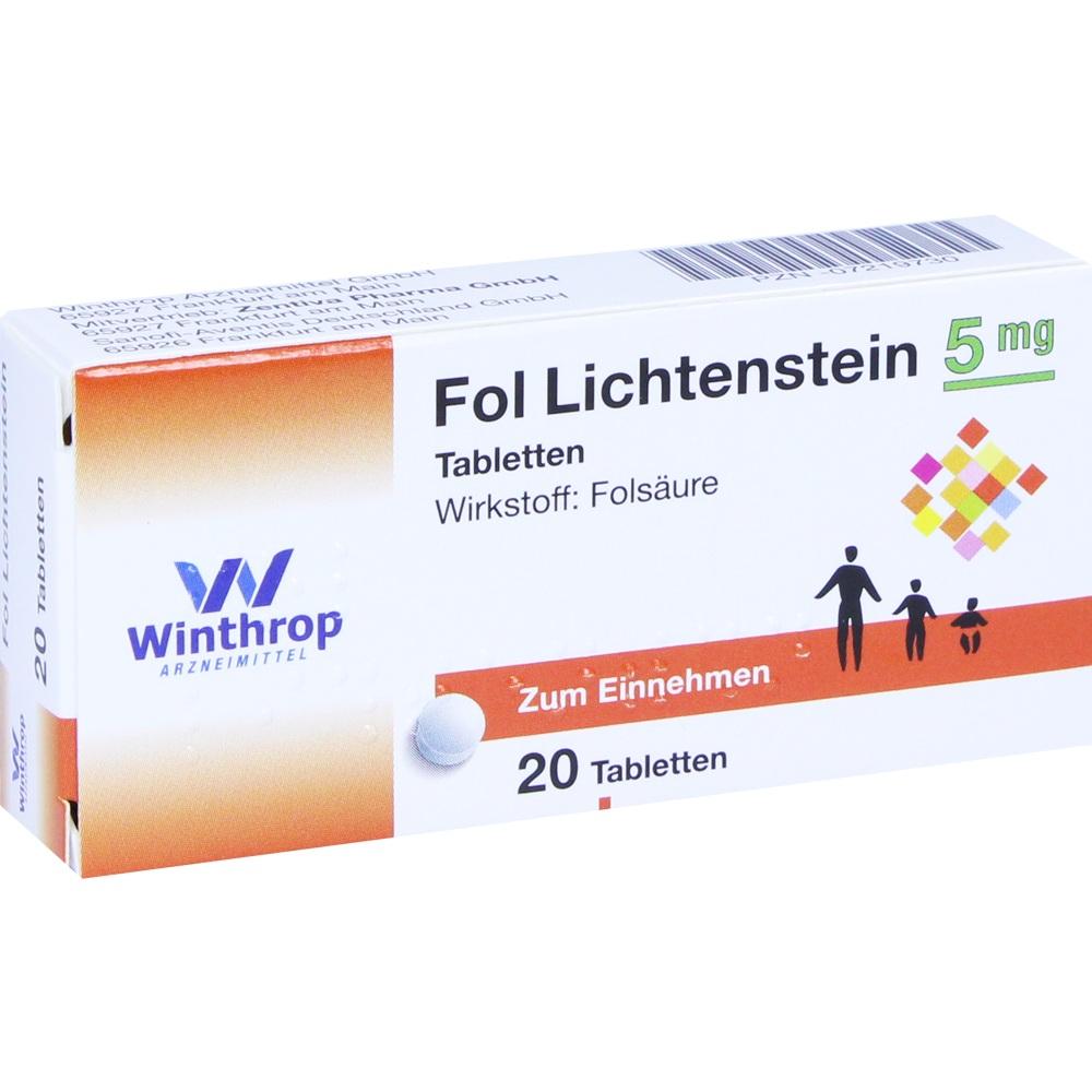 FOL Lichtenstein 5 mg Tabletten 20 St Tabletten